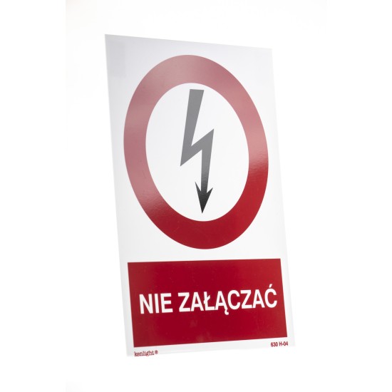 Tablica Nie załączać EG System