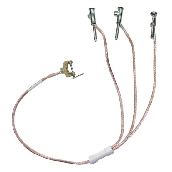 Uziemiacz przenośny U-S do przyłącza typu sworzeń