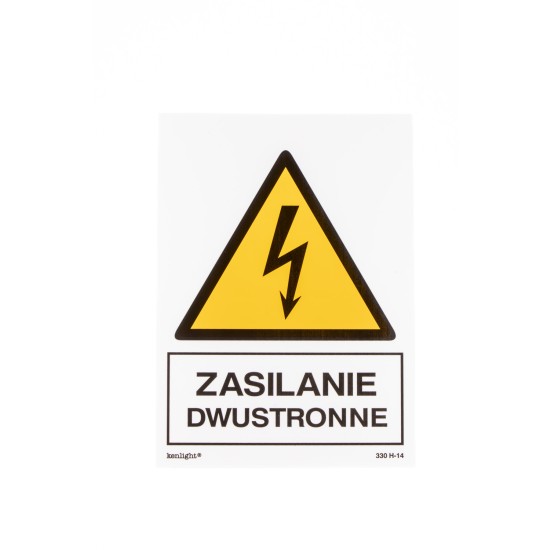 EG-tablice "Zasilanie dwustronne" pionowa