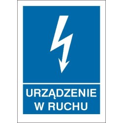 EG-tablice „Urządzenie w ruchu”