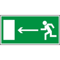 EG-tablice „Kierunek do wyjścia drogi ewakuacyjnej (w lewo)”