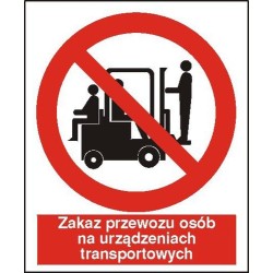 EG-tablice „Zakaz przewozu osób na urządzeniach transportowych”