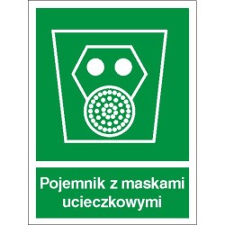 EG-tablice „Pojemnik z maskami ucieczkowymi”