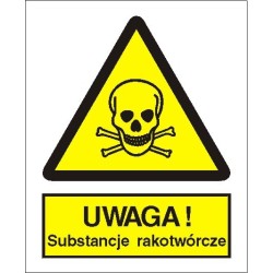 EG-tablice „Ostrzeżenie przed substancjami rakotwórczymi”