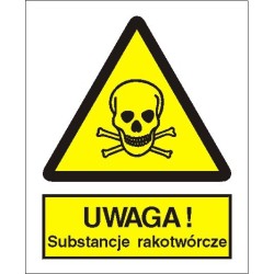EG-tablice „Ostrzeżenie przed substancjami rakotwórczymi”