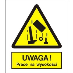 EG-tablice „Ostrzeżenie przed pracami na wysokości”
