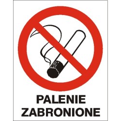EG-tablice „Palenie zabronione” pionowa