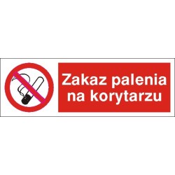 EG-tablice „Zakaz palenia na korytarzu”