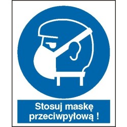 EG-tablice „Nakaz stosowania ochrony dróg oddechowych”