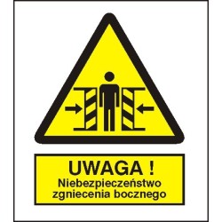 EG-tablice „Ostrzeżeniem przed zgnieceniem”