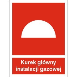 EG-tablice „Kurek główny instalacji gazowej”