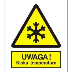 EG-tablice „Ostrzeżenie przed niską temperaturą”