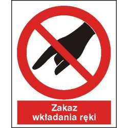 EG-tablice „Zakaz wkładania ręki”
