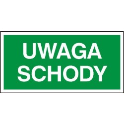 EG-tablice „Uwaga schody”