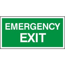 EG-tablice „Emergency exit”