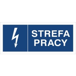 EG-tablice „Strefa pracy” pozioma