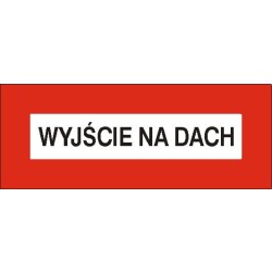 EG-tablice „Wyjście na dach”