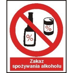 EG-tablice „Zakaz spożywania alkoholu”