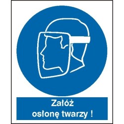 EG-tablice „Nakaz stosowania osłony twarzy”