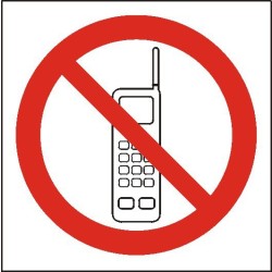EG-tablice „Zakaz używania telefonów komórkowych”
