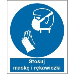 EG-tablice „Stosuj maskę i rękawiczki”