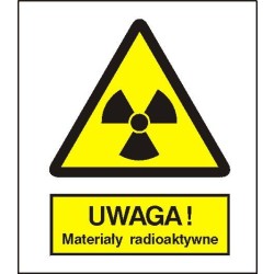EG-tablice „Ostrzeżenie przed materiałami radioaktywnymi”