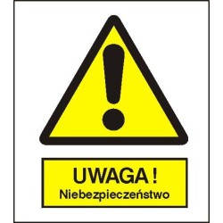 EG-tablice „Ogólny znak ostrzegawczy (ostrzeżenie, ryzyko niebezpieczeństwa)”