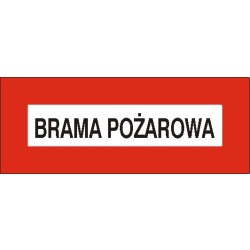 EG-tablice „Brama pożarowa”