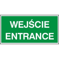 EG-tablice „Wejście entrance”