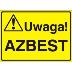 EG-tablice „Uwaga! Azbest”