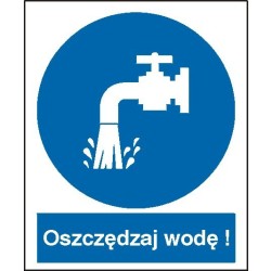 EG-tablice „Oszczędzaj wodę”