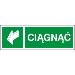 EG-tablice „Ciągnąć” pozioma