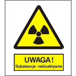 EG-tablice „Ostrzeżenie przed substancjami radioaktywnymi”