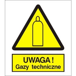 EG-tablice „Ostrzeżenie przed gazami technicznymi”