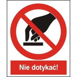 EG-tablice „Nie dotykać!”