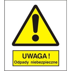 EG-tablice „Ostrzeżenie przed niebezpiecznymi odpadami”