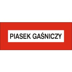 EG-tablice „Piasek gaśniczy” pozioma
