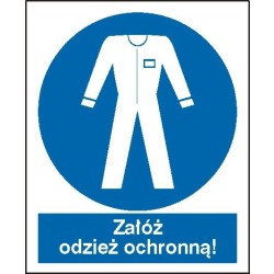EG-tablice „Nakaz stosowania odzieży ochronnej”