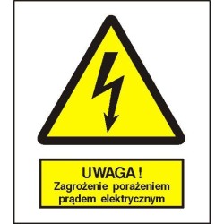 EG-tablice „Ostrzeżenie przed porażeniem prądem elektrycznym”