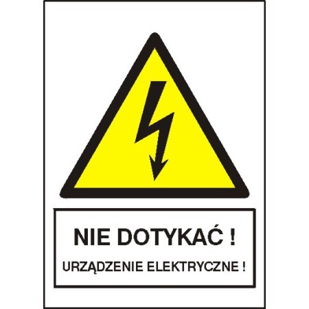 EG-tablice „Nie dotykać urządzenie elektryczne”