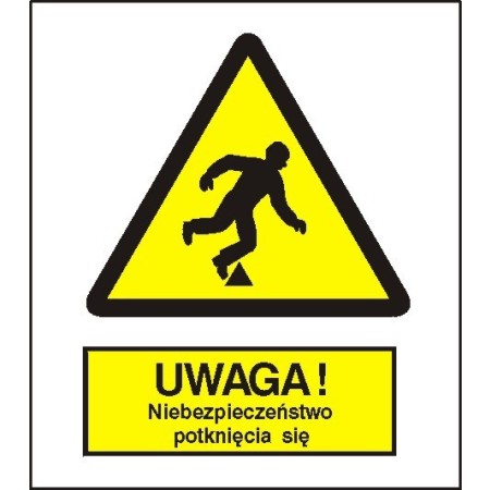 EG-tablice „Ostrzeżenie przed niebezpieczeństwem potknięcia”