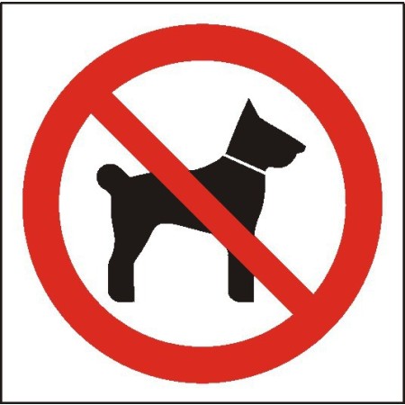 EG-tablice „Zakaz wstępu ze zwierzętami”