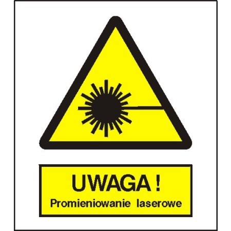 EG-tablice „Ostrzeżenie przed promieniami laserowymi”