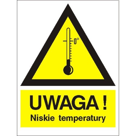 EG-tablice „Ostrzeżenie przed niskimi temperaturami”