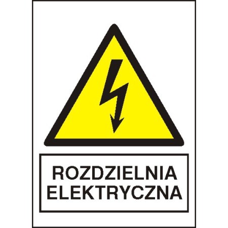 EG-tablice „Rozdzielnia elektryczna” ostrzegawcza