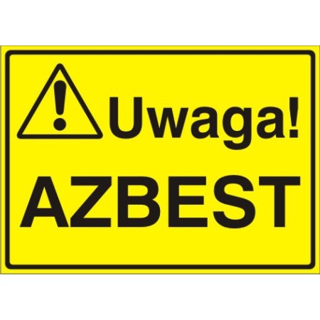 EG-tablice „Uwaga! Azbest”