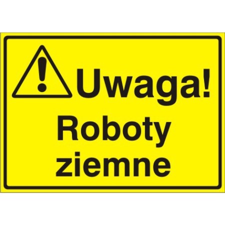EG-tablice „Uwaga! Roboty ziemne”