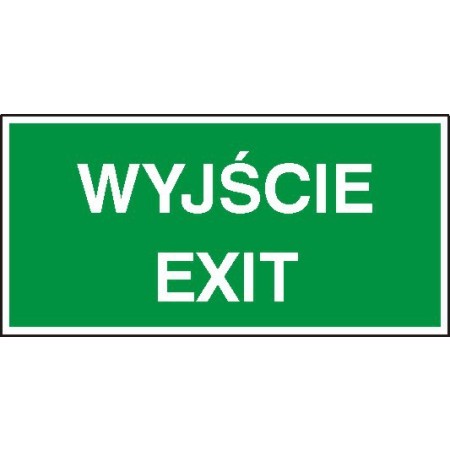EG-tablice „Wyjście exit”