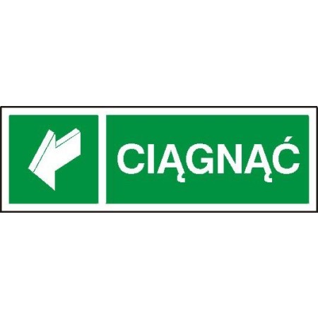 EG-tablice „Ciągnąć” pozioma
