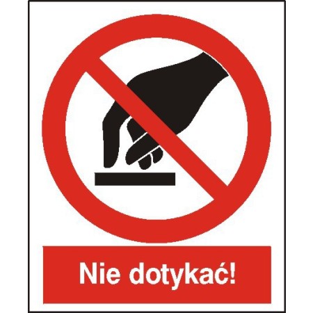 EG-tablice „Nie dotykać!”